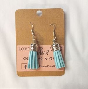 4 Blue Tassel Earring Bundle!!